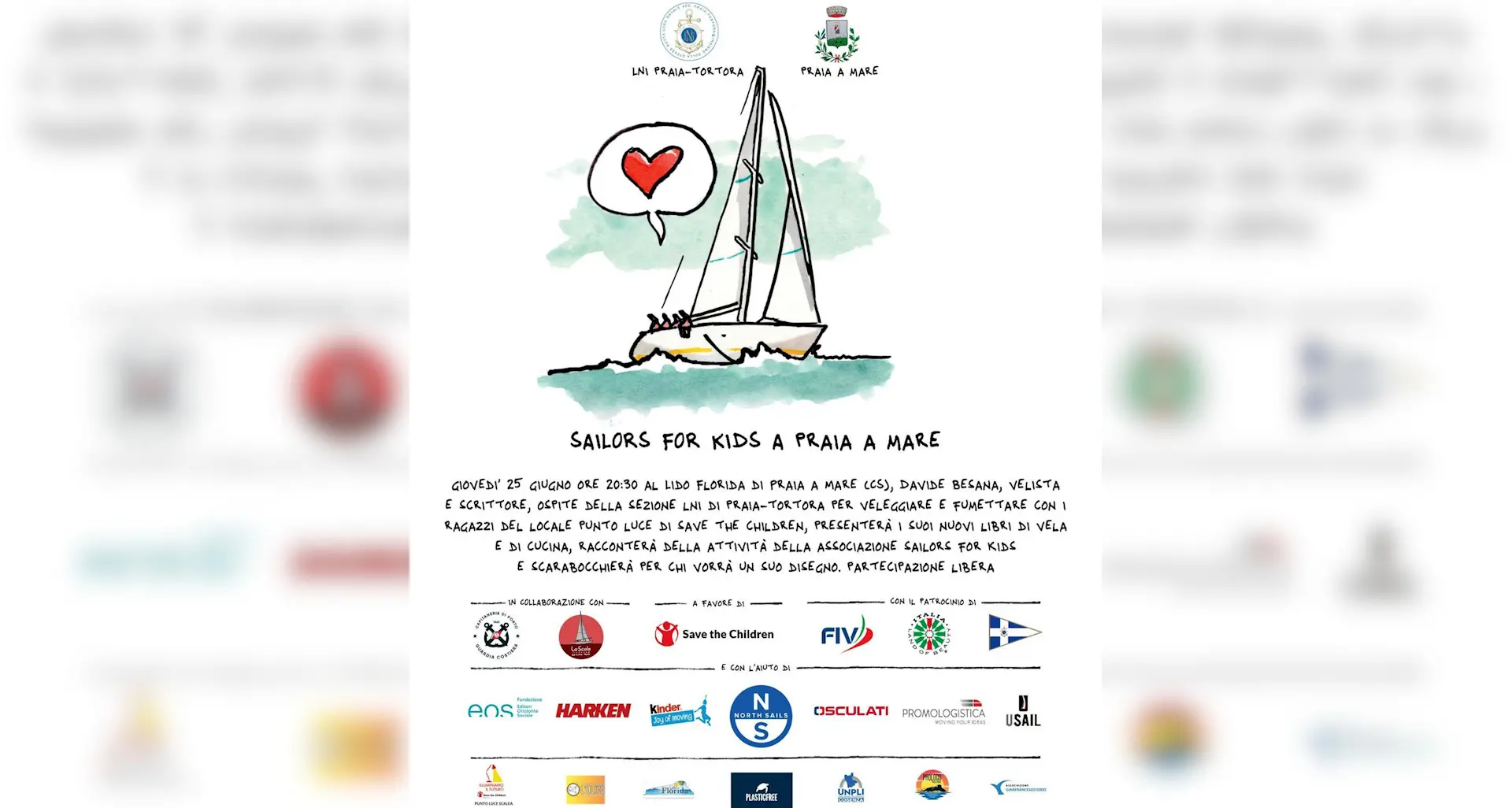 Sail the Children approda a Praia a Mare tra vela, fumetto e formazione solidale\n