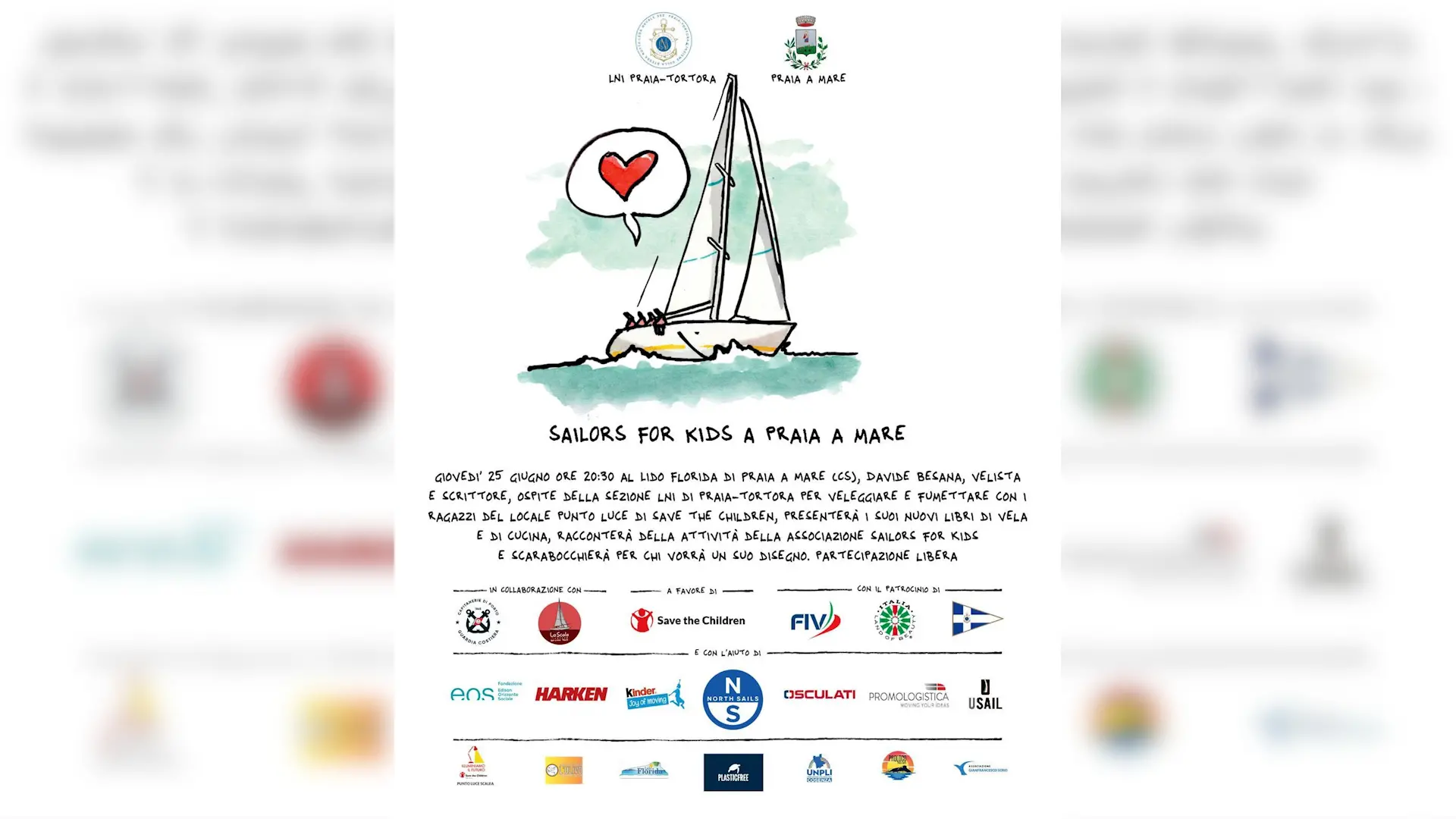 Sail the Children approda a Praia a Mare tra vela, fumetto e formazione solidale\n