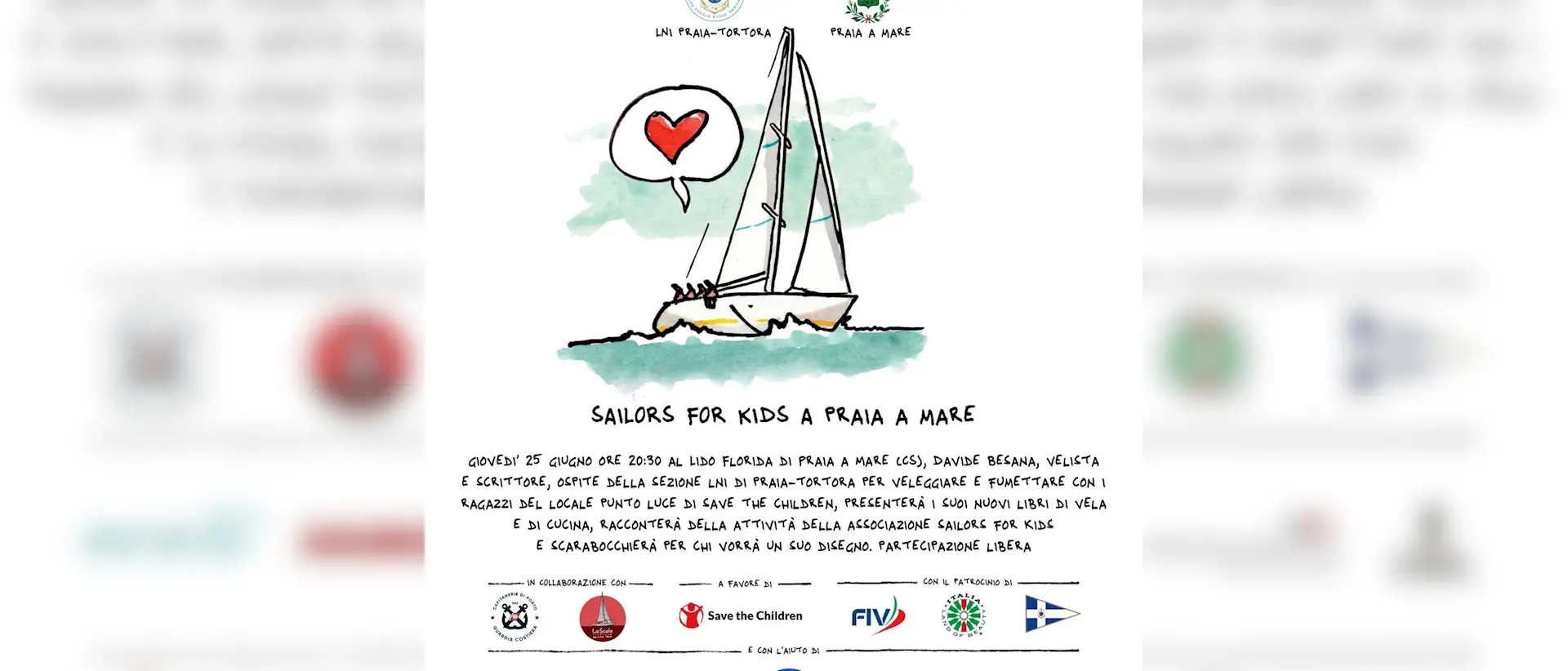 Sail the Children approda a Praia a Mare tra vela, fumetto e formazione solidale\n