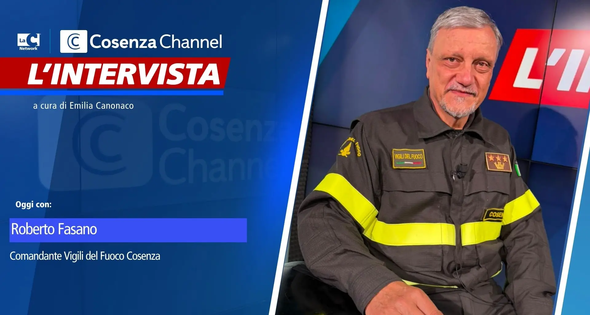 Vigili del Fuoco di Cosenza, parla il comandante Roberto Fasano