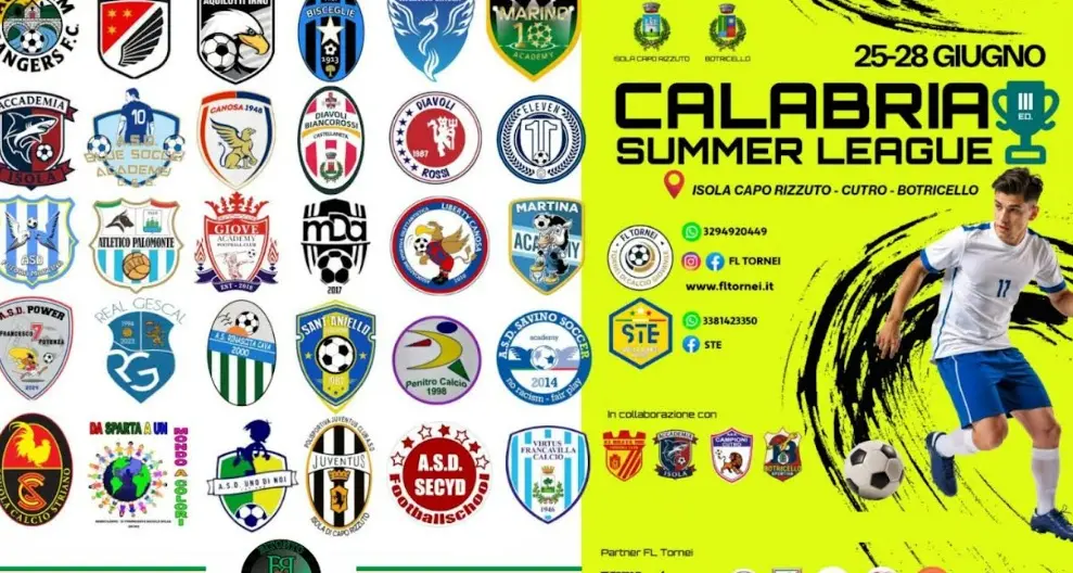 Calabria Summer League, Botricello ospita il torneo di calcio giovanile: attesi centinaia di atleti e famiglie\n