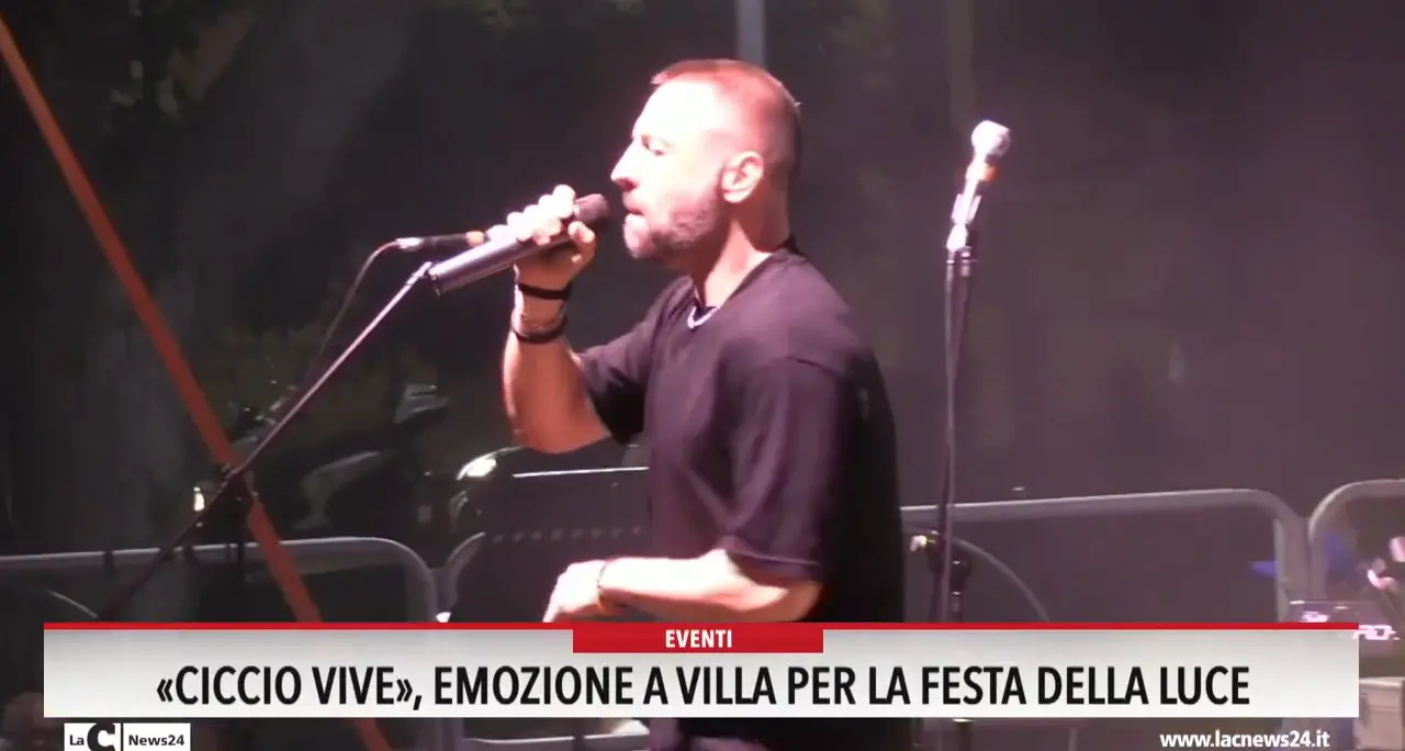 \"Ciccio vive\", emozione a Villa per la festa della luce