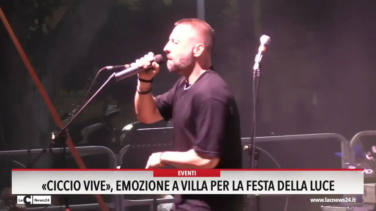 \"Ciccio vive\", emozione a Villa per la festa della luce