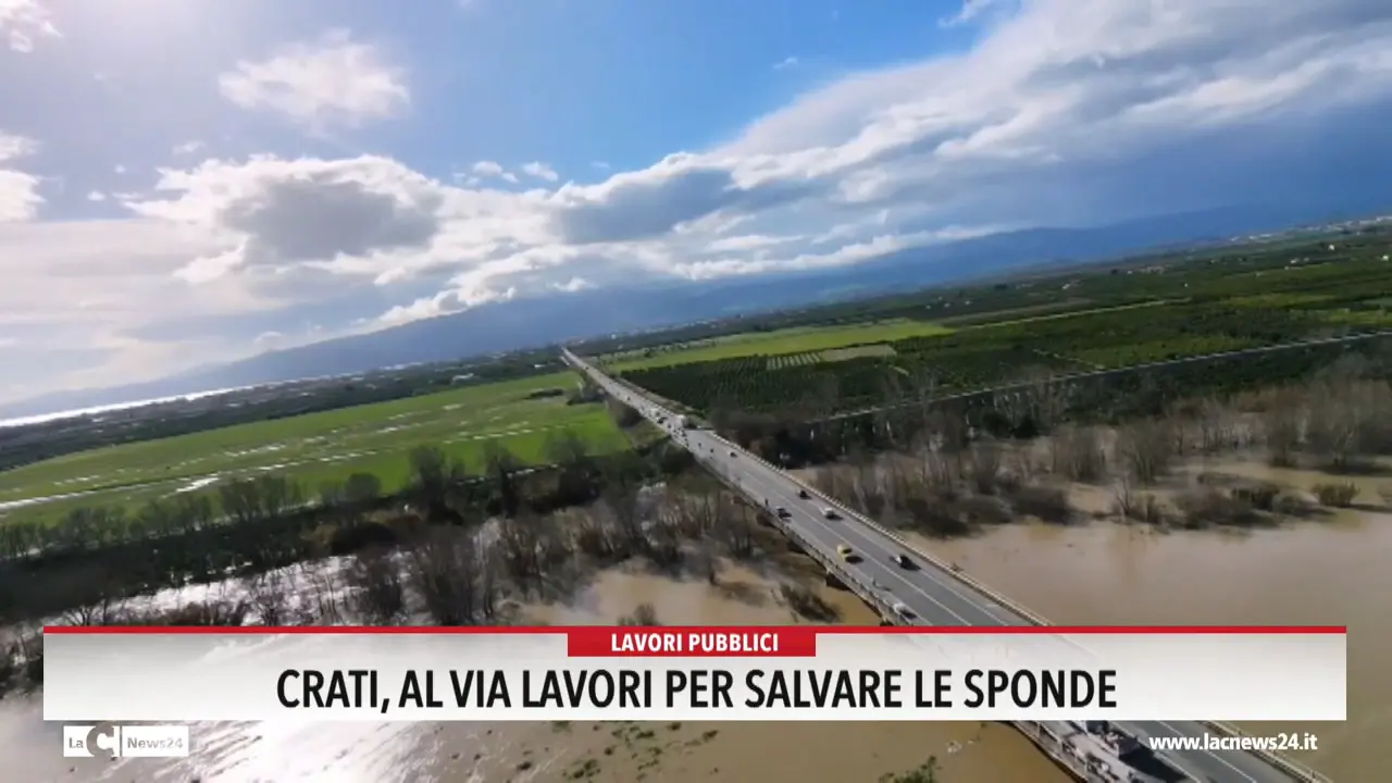 Crati, al va lavori per salvare le sponde