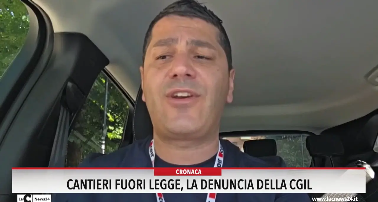 Cantieri fuori legge, la denuncia della Cgil