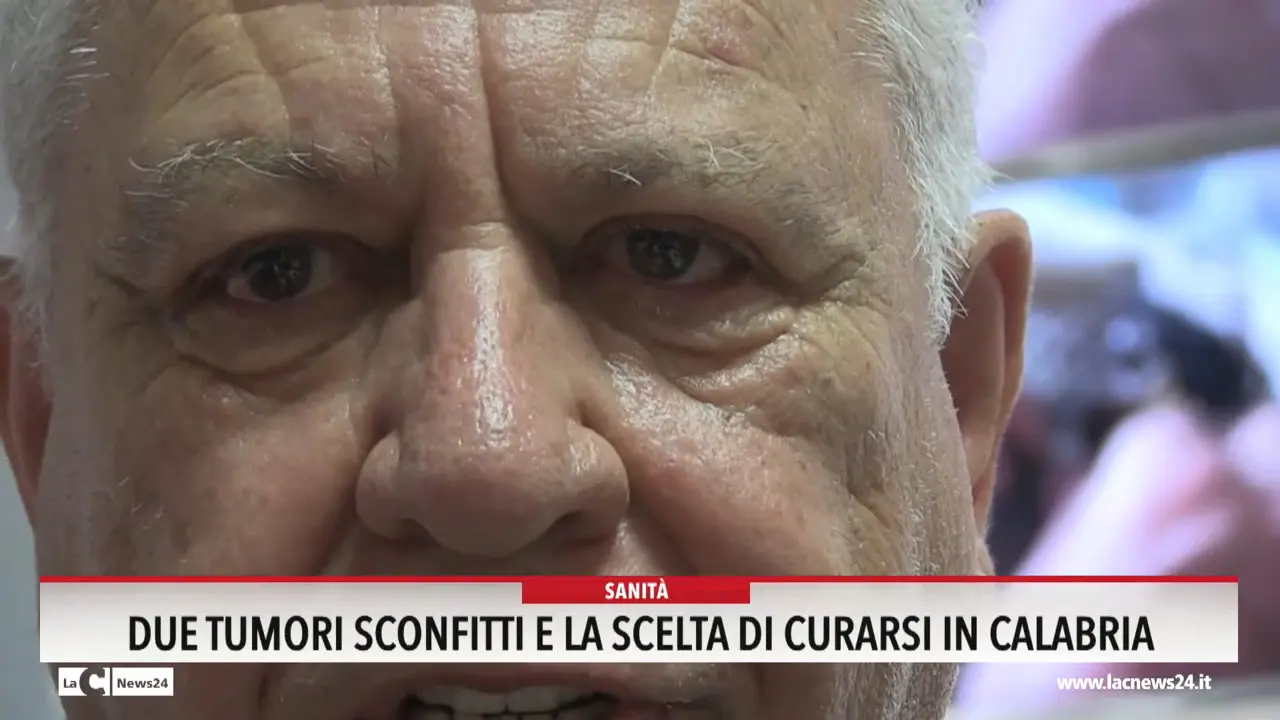 Due tumori sconfitti e la scelta di curarsi in Calabria
