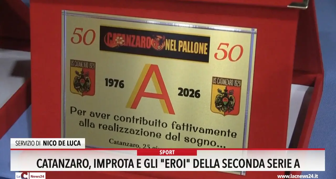 Catanzaro, Improta e gli \"eroi\" della seconda serie A