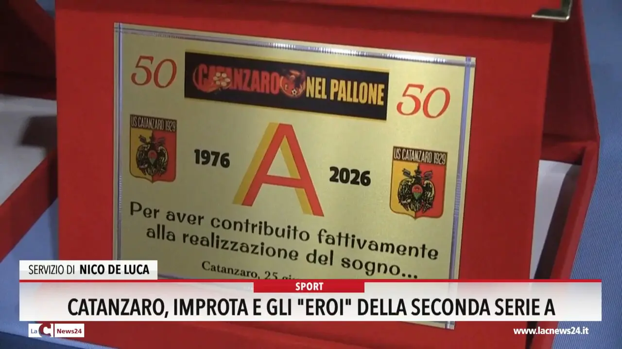 Catanzaro, Improta e gli \"eroi\" della seconda serie A