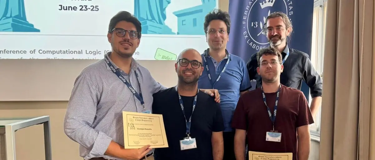 Unical, Informatica premiata a Ferrara: riconoscimenti nazionali per Ielo e Mazzotta\n