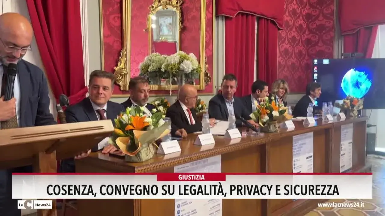 Cosenza, convegno su legalità privacy e sicurezza