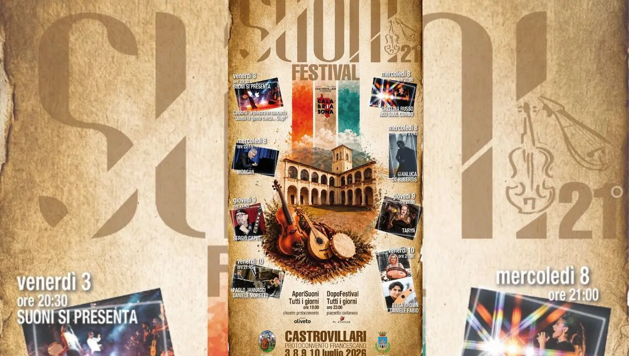 Castrovillari celebra la musica con Suoni Festival: concerti, cultura e sapori nel cuore del Pollino\n