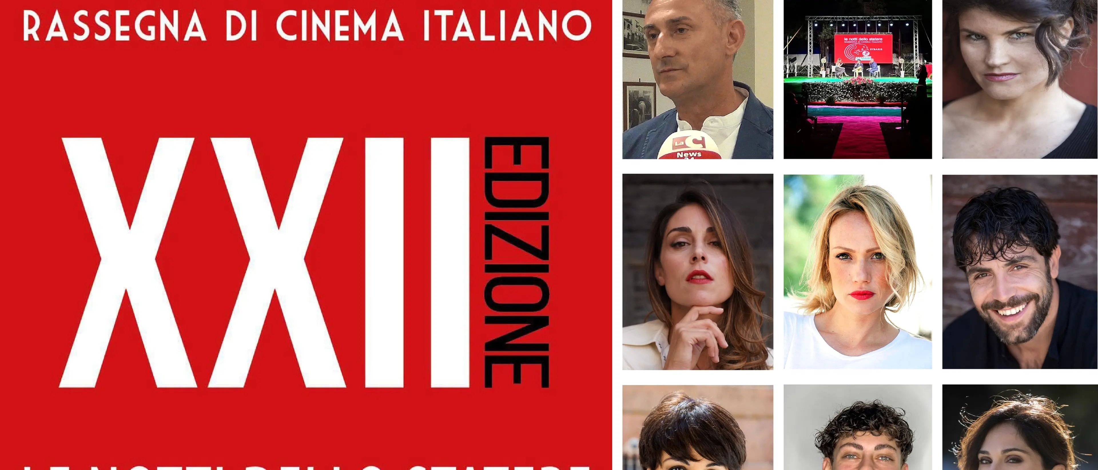 “Le Notti dello Statere”, svelati i protagonisti della XXII edizione: il 4 luglio ai Laghi di Sibari torna la grande festa del cinema\n