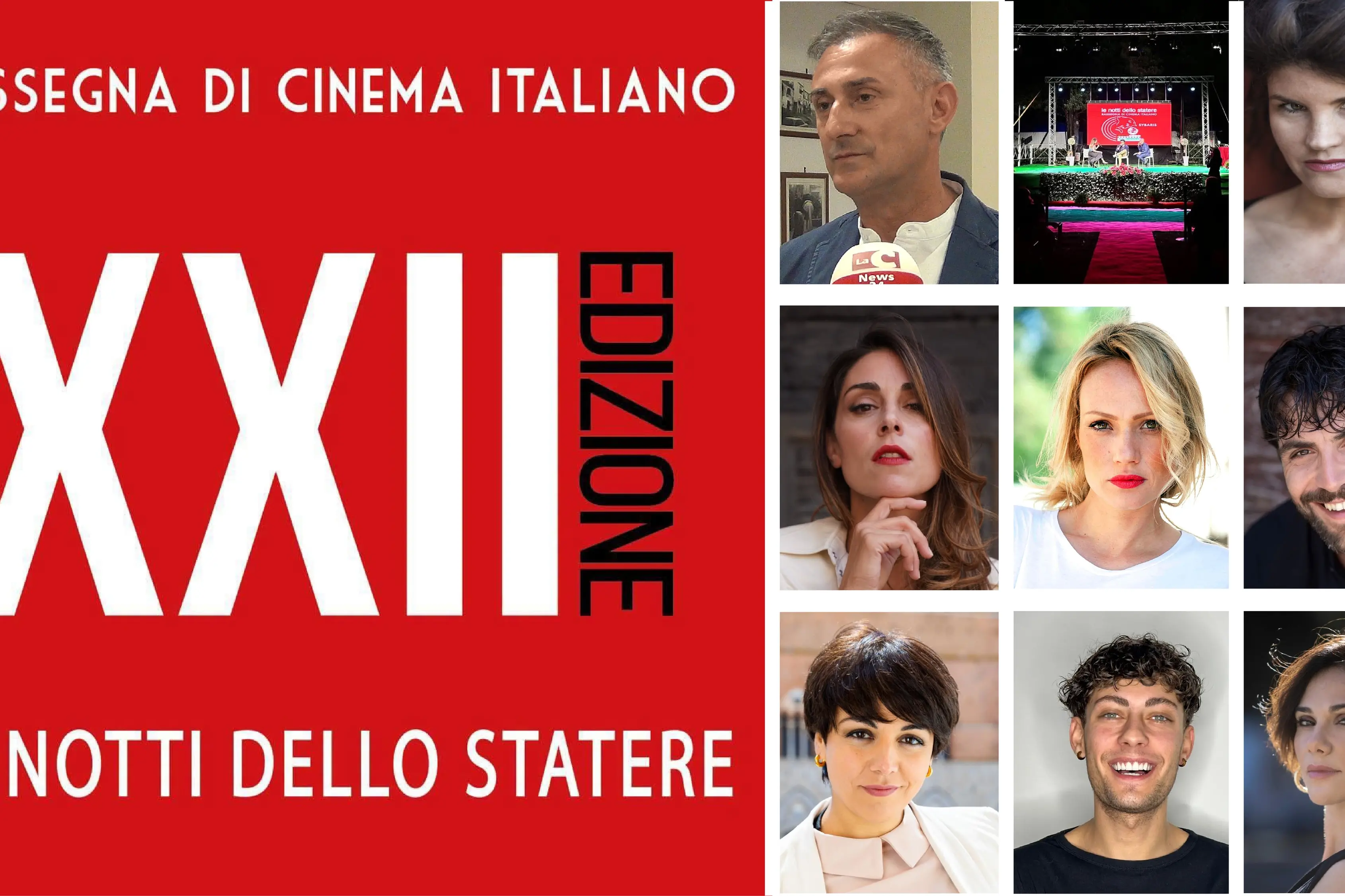 “Le Notti dello Statere”, svelati i protagonisti della XXII edizione: il 4 luglio ai Laghi di Sibari torna la grande festa del cinema\n