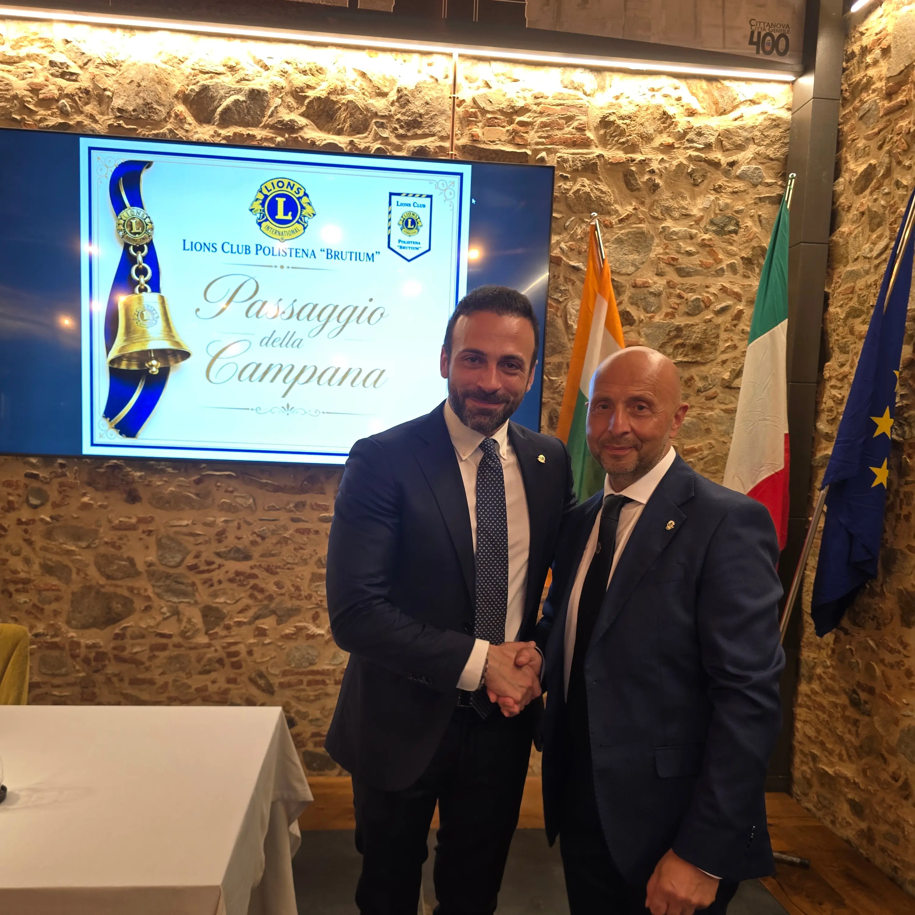Lions Club Polistena Brutium, passaggio della Campana: Angelo Chiaro succede a Cesare Laruffa\n