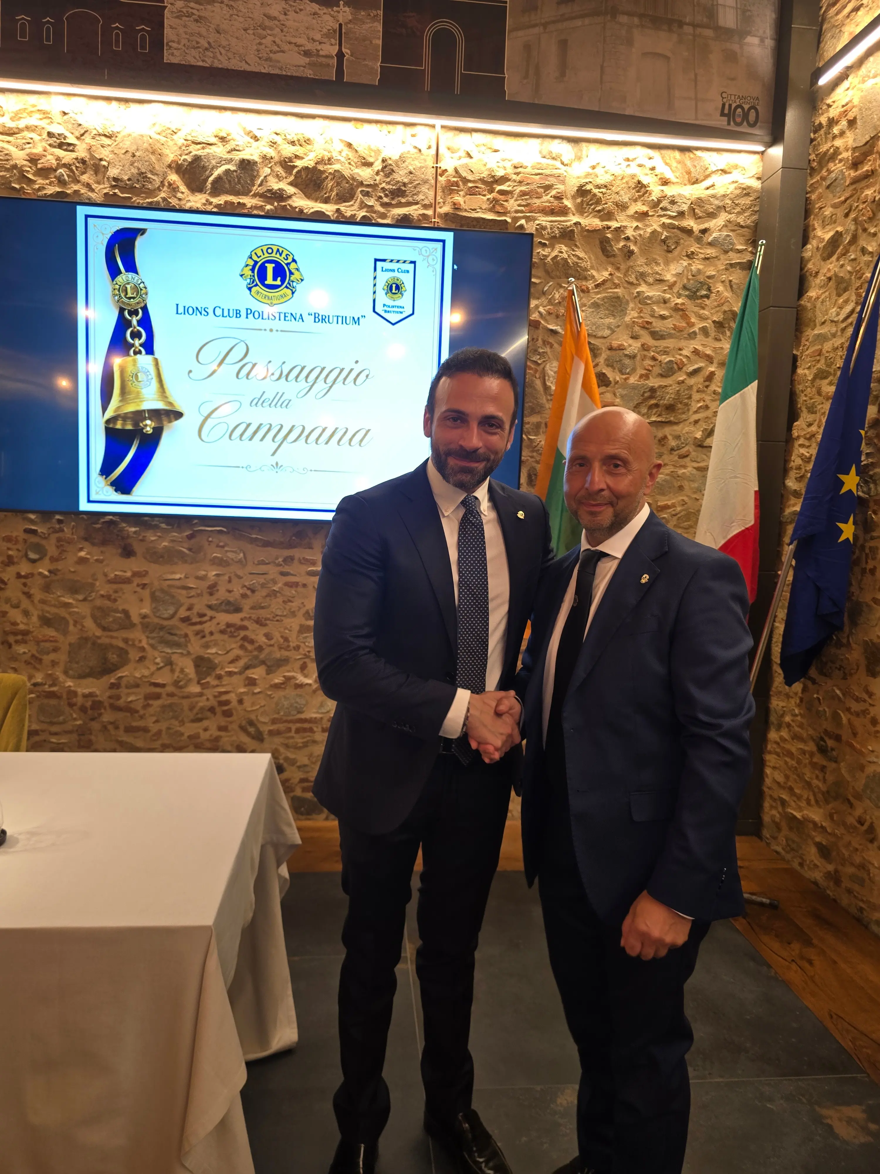 Lions Club Polistena Brutium, passaggio della Campana: Angelo Chiaro succede a Cesare Laruffa\n