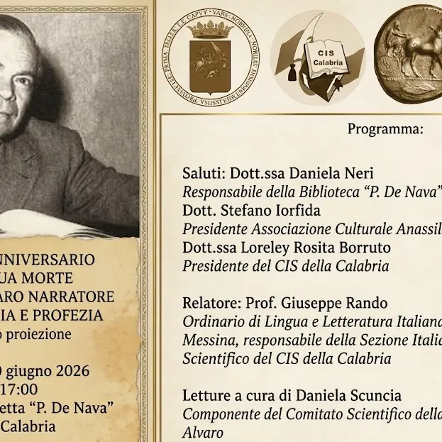 “Corrado Alvaro narratore tra denuncia e profezia”: a Reggio\u00A0una conferenza nel 70° anniversario della morte\n
