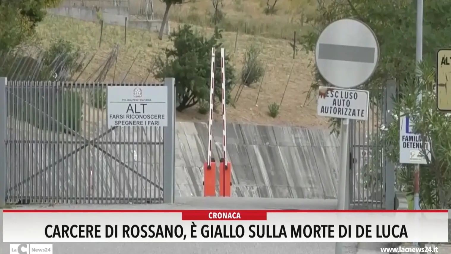 Carcere di Rossano, è giallo sulla morte di De Luca