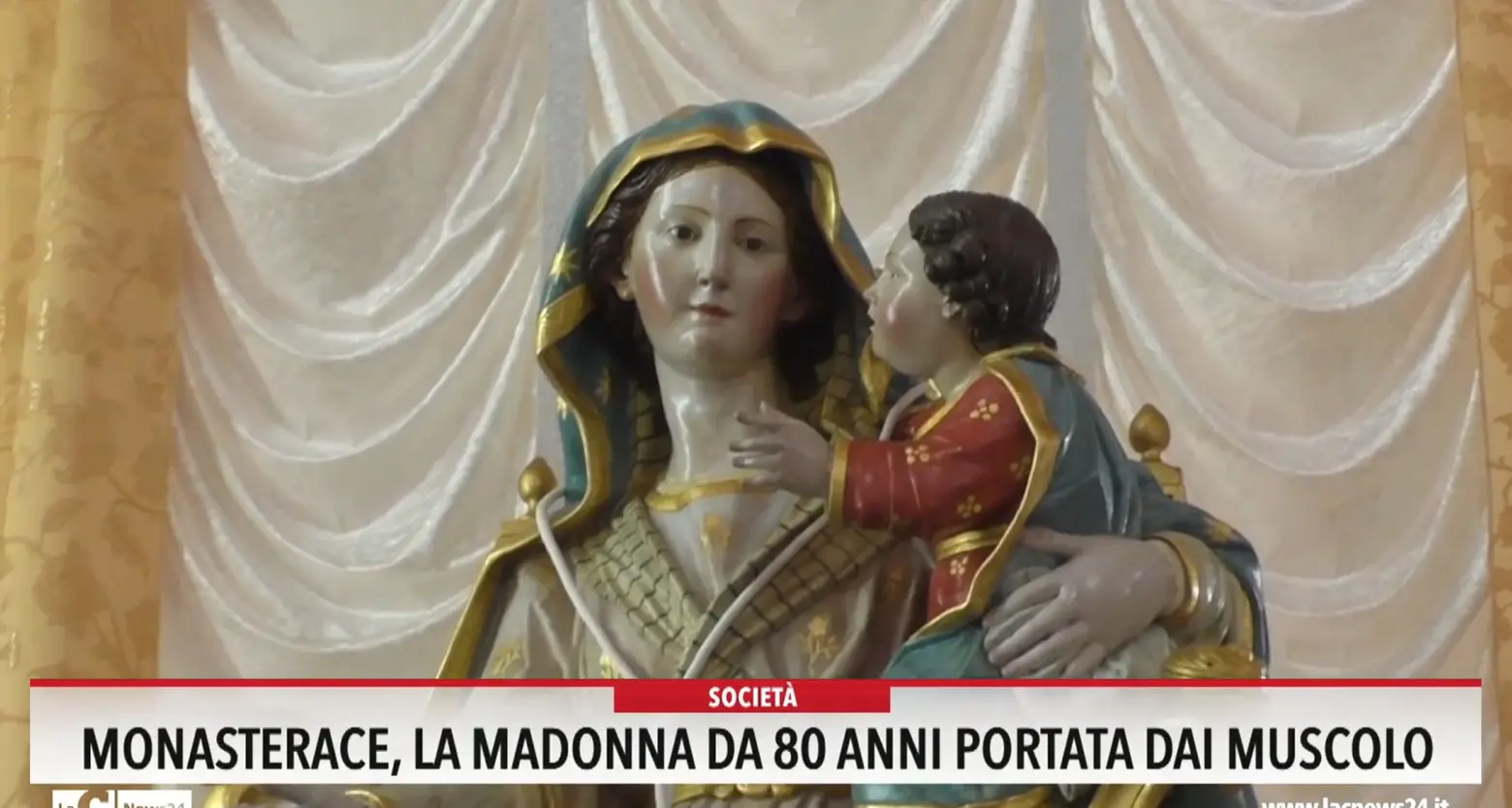 Monasterace, la Madonna da 80 anni portata dai Muscolo
