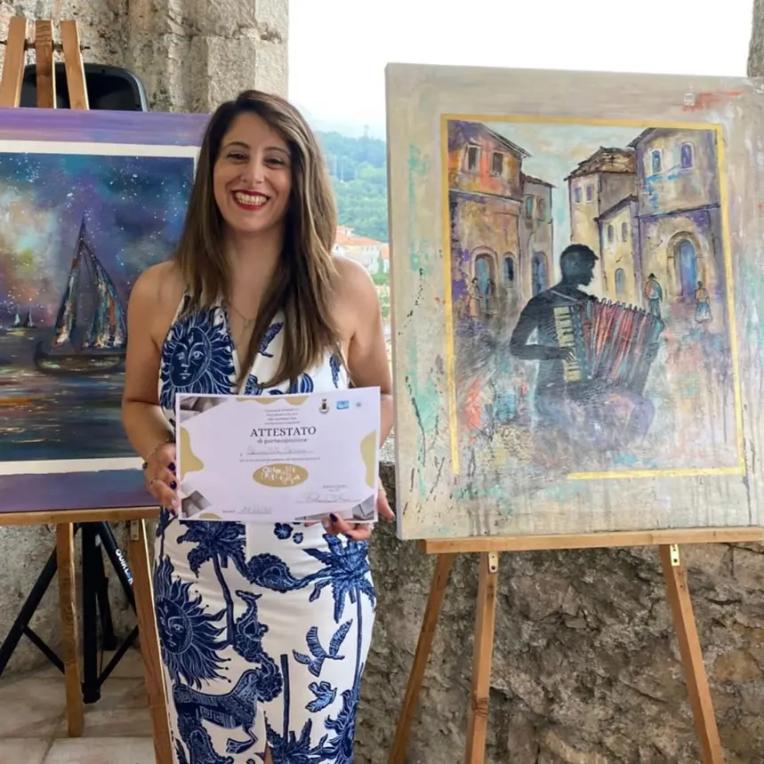 Grimaldi LetterArti 2026: le opere dell’artista taurianovese\u00A0Carmelita Caruso impreziosiscono la\u00A0rassegna culturale\n