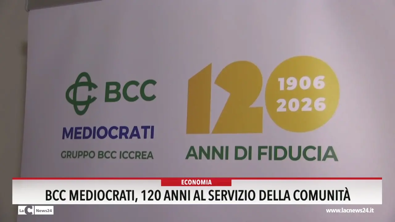 Bcc Mediocrati, 120 anni al servizio della comunità