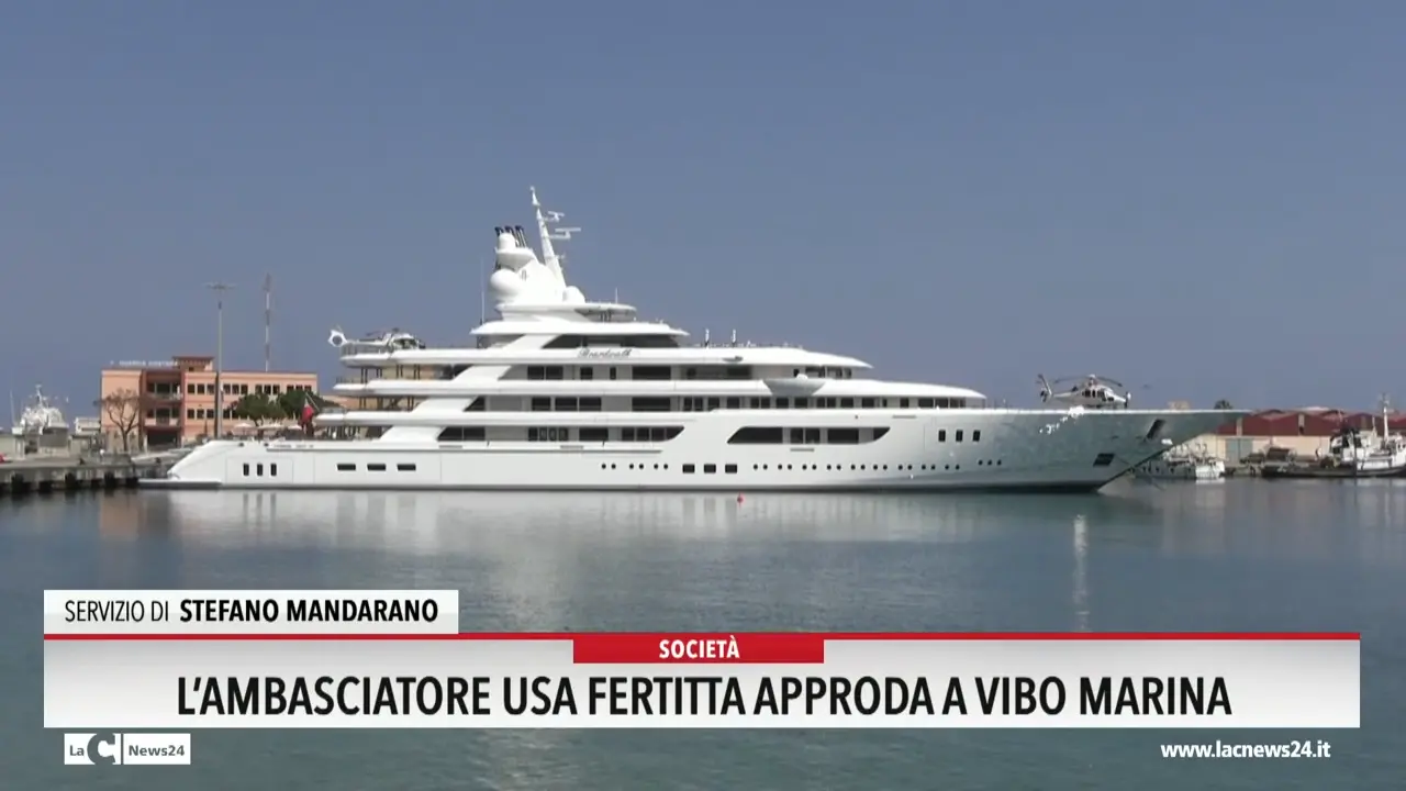 L'ambasciatore Usa Fertitta approda a Vibo Marina