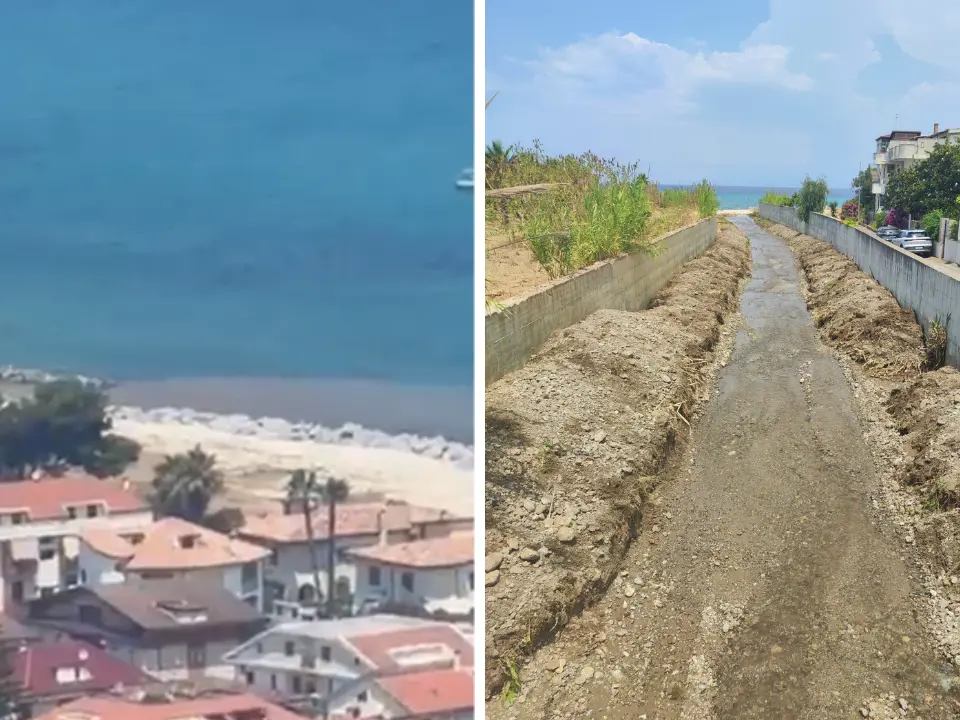 Bivona, enorme chiazza marrone in mare dalla foce del Sant’Anna ma era solo terra: allarme rientrato dopo le verifiche del Comune