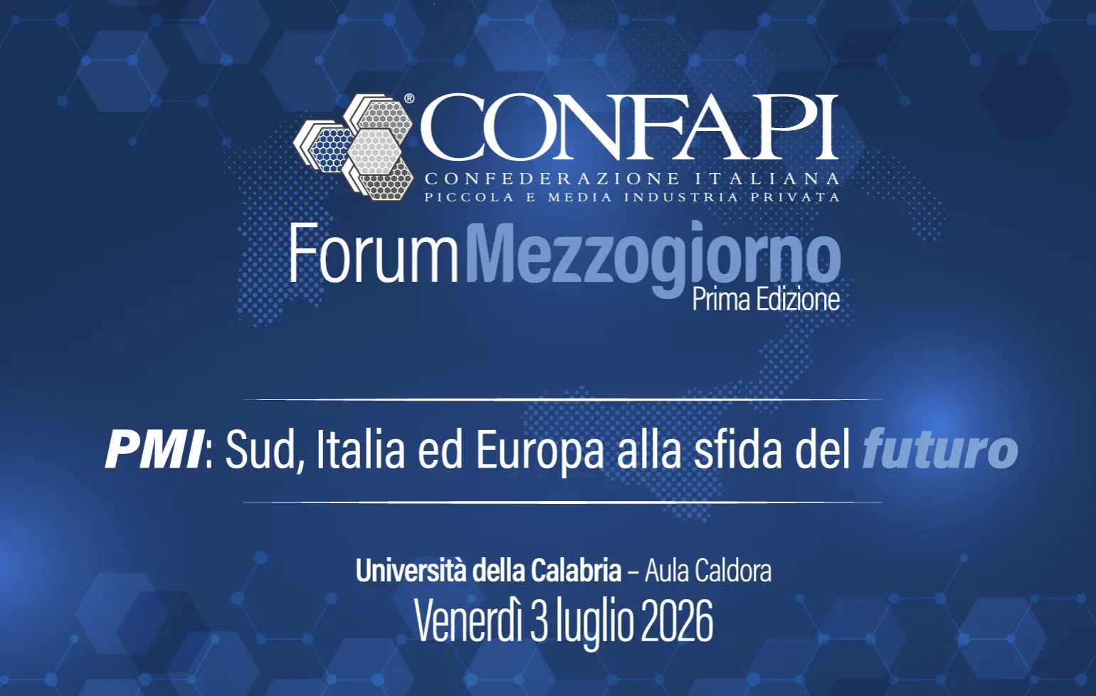 Le PMI del Mezzogiorno guardano al futuro: all'Unical il primo Forum nazionale di Confapi\n