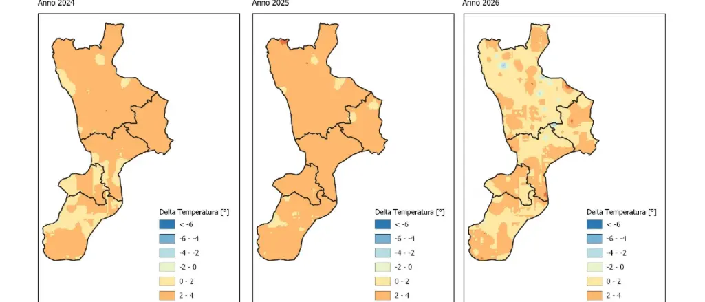 Caldo record, in Calabria giugno 2026 sopra la media ma meno estremo rispetto agli ultimi due anni\n