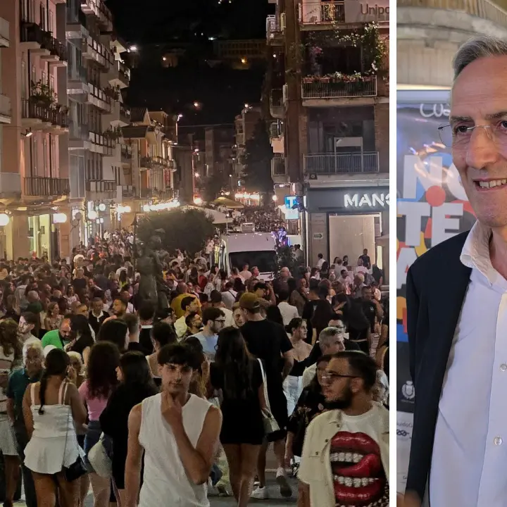 Cosenza, brillano le luci dell’isola pedonale per la Notte Bianca. Branda: «Un successo» | FOTO\n