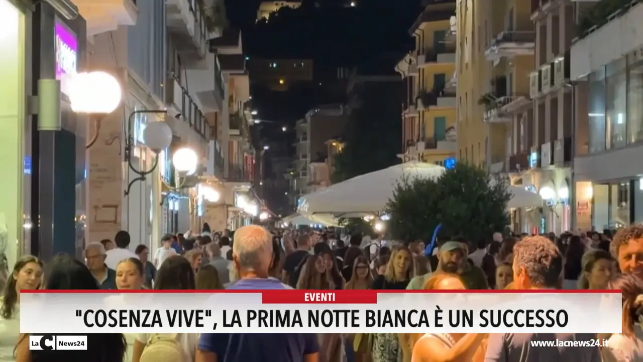 Cosenza vive, la prima notte bianca è un successo
