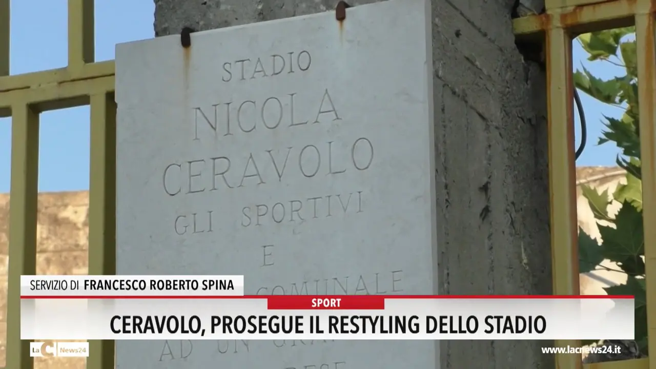 Ceravolo, prosegue il restyling dello stadio