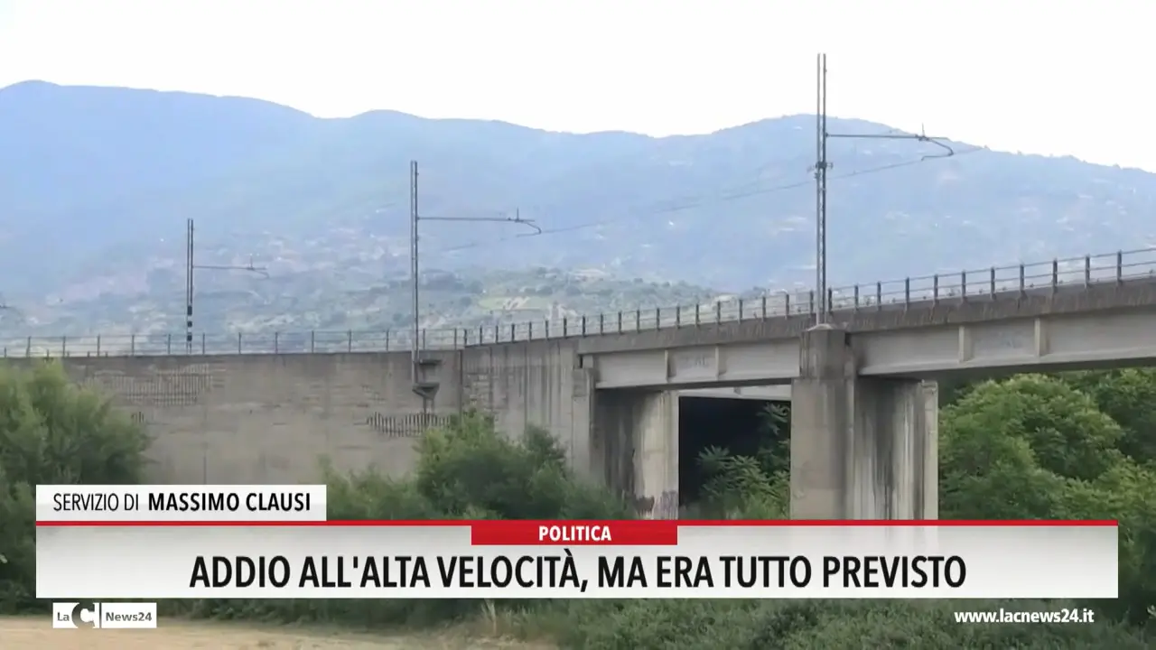 Addio all'Alta Velocità, ma era tutto previsto