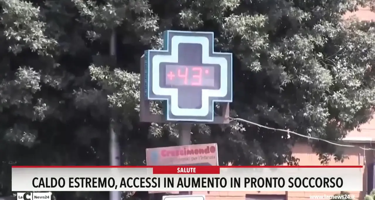 Caldo estremo, accessi in aumento in Pronto soccorso