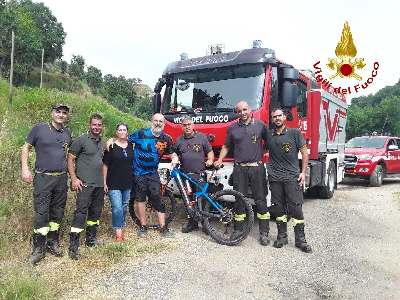 Si perde durante un’escursione in mountain bike nel Vibonese, 57enne recuperato dai Vigili del fuoco\n\n\n