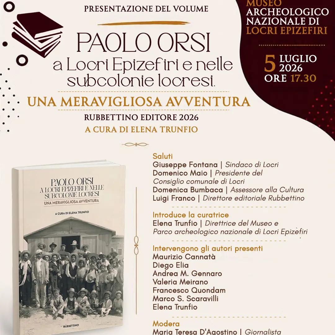 Locri, al Museo Archeologico la presentazione del volume su Paolo Orsi\n