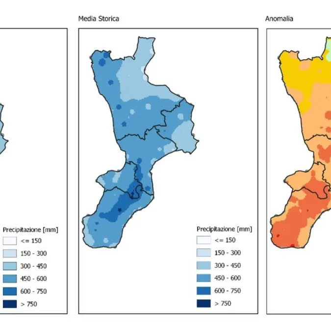 Calabria sempre più calda e asciutta: nell’autunno 2025 un terzo di pioggia in meno e temperature sopra la media\n