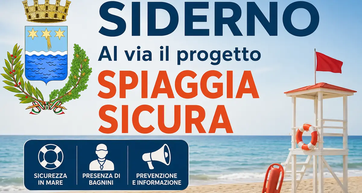 A Siderno al via il progetto “Spiaggia sicura” con assistenza bagnanti e primo soccorso\n