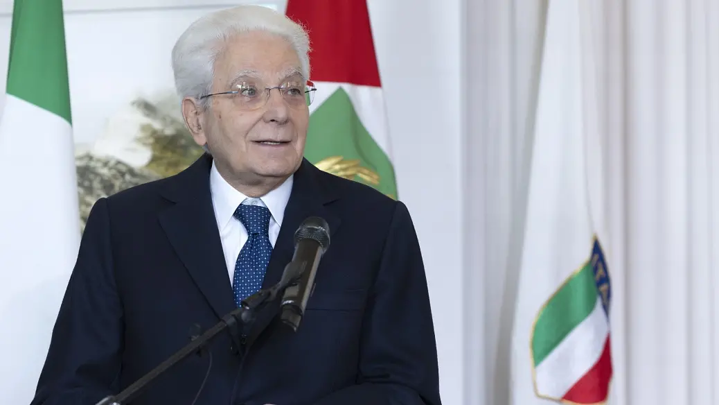 Il presidente Mattarella , Quirinale / Fotogramma