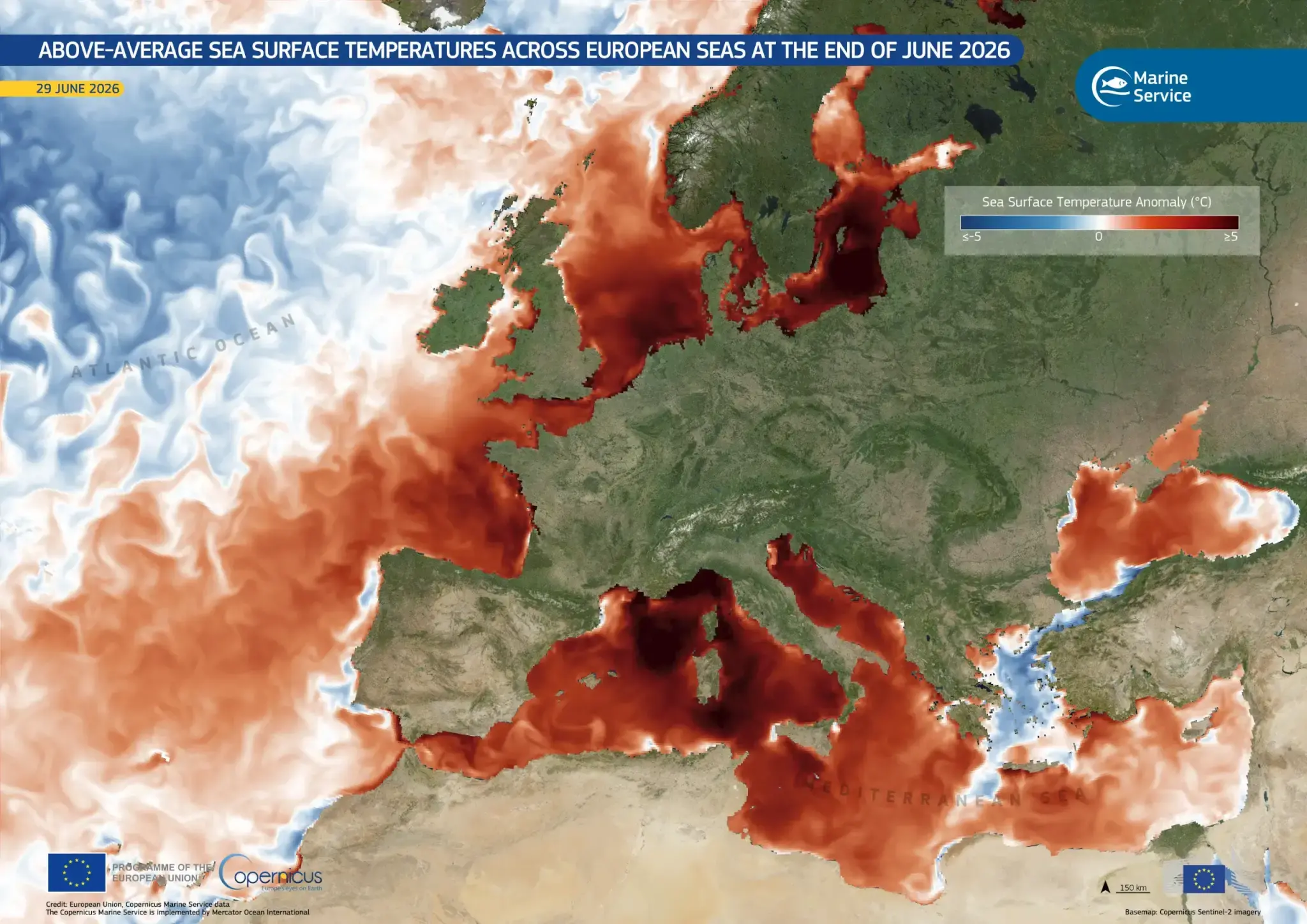 Allarme Mediterraneo, il mare bolle: sei gradi sopra la media e ora cresce il rischio di temporali violenti\n
