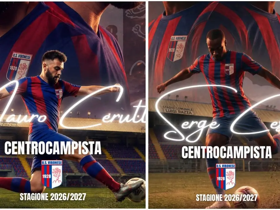 Vibonese Calcio, le chiavi del centrocampo a Cess e Cerutti: sono loro i primi pilastri del nuovo corso