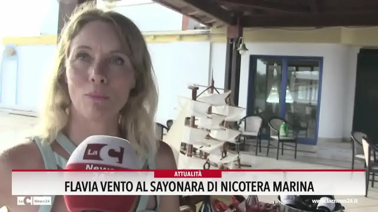 Flavia Vento al Sayonara di Nicotera Marina