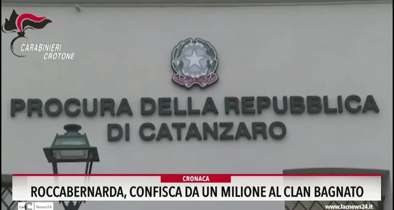 Roccabernarda, confisca da un milione al clan bagnato