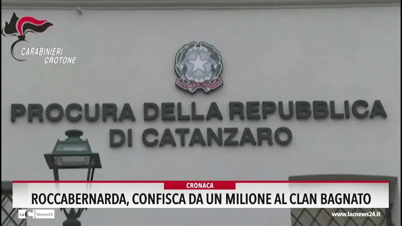Roccabernarda, confisca da un milione al clan bagnato