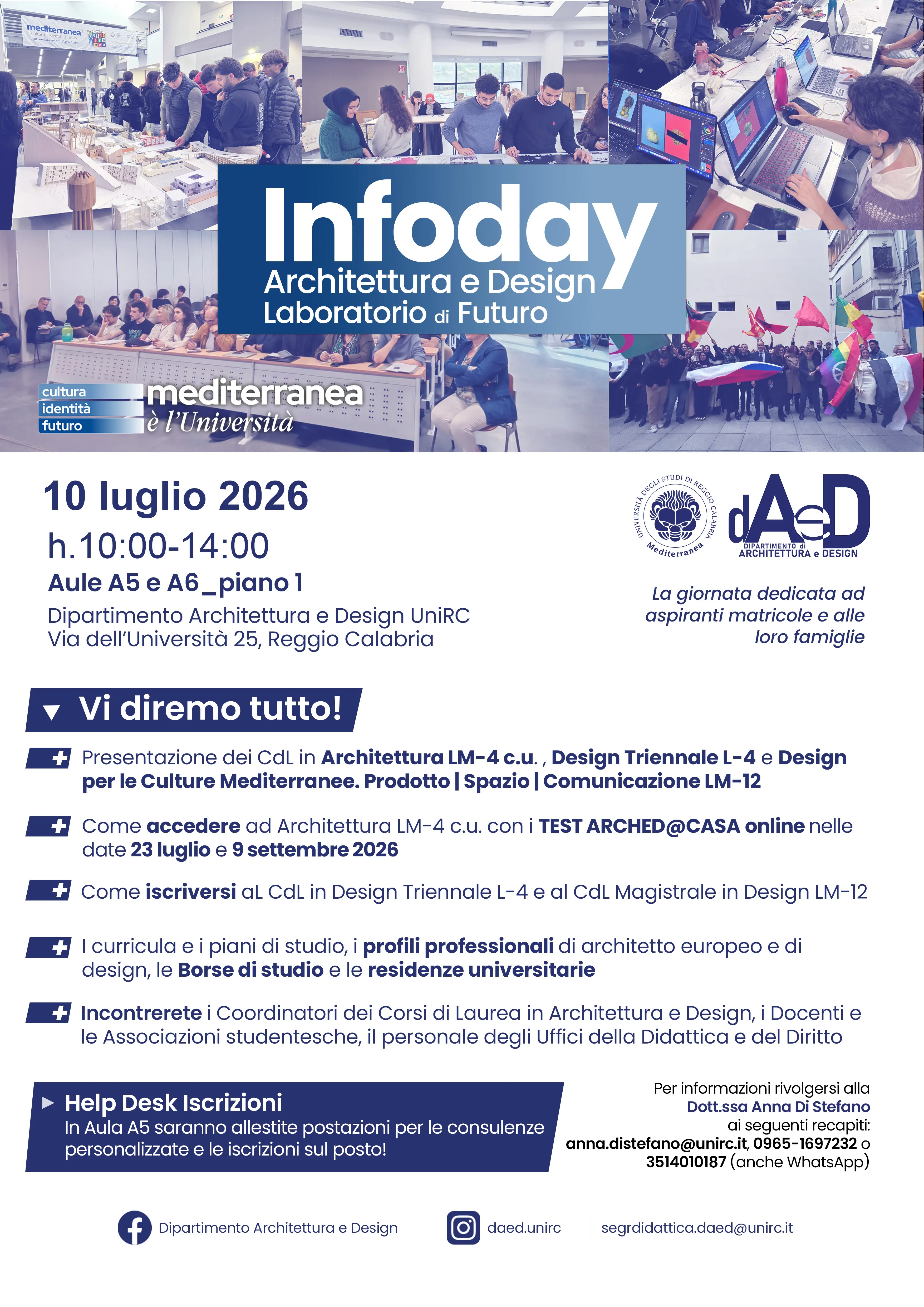 Università Mediterranea, il Dipartimento di Architettura e Design apre le porte alle future matricole\n