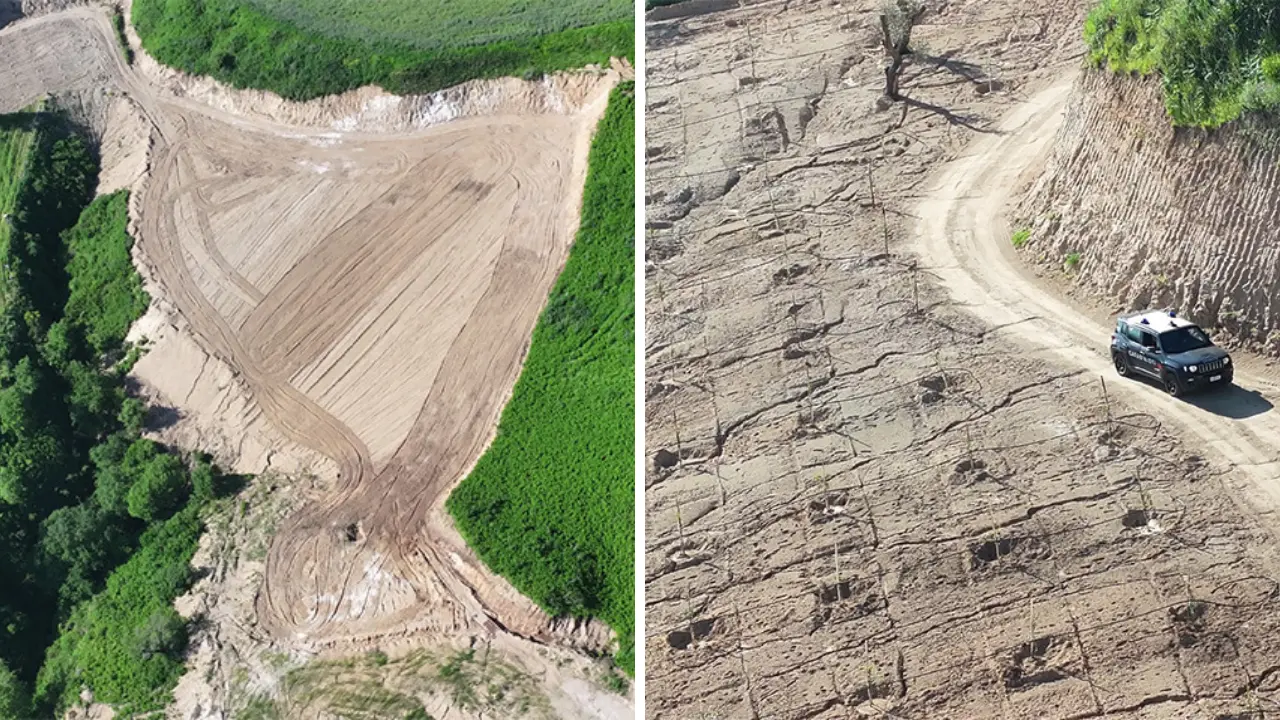 Limbadi, sbancamento abusivo su un’area di oltre 70mila metri quadrati: denunciate 5 persone\n