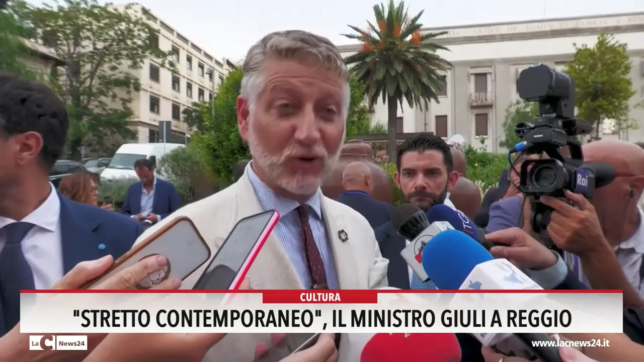 Stretto Contemporaneo, il ministro Giuli a Reggio