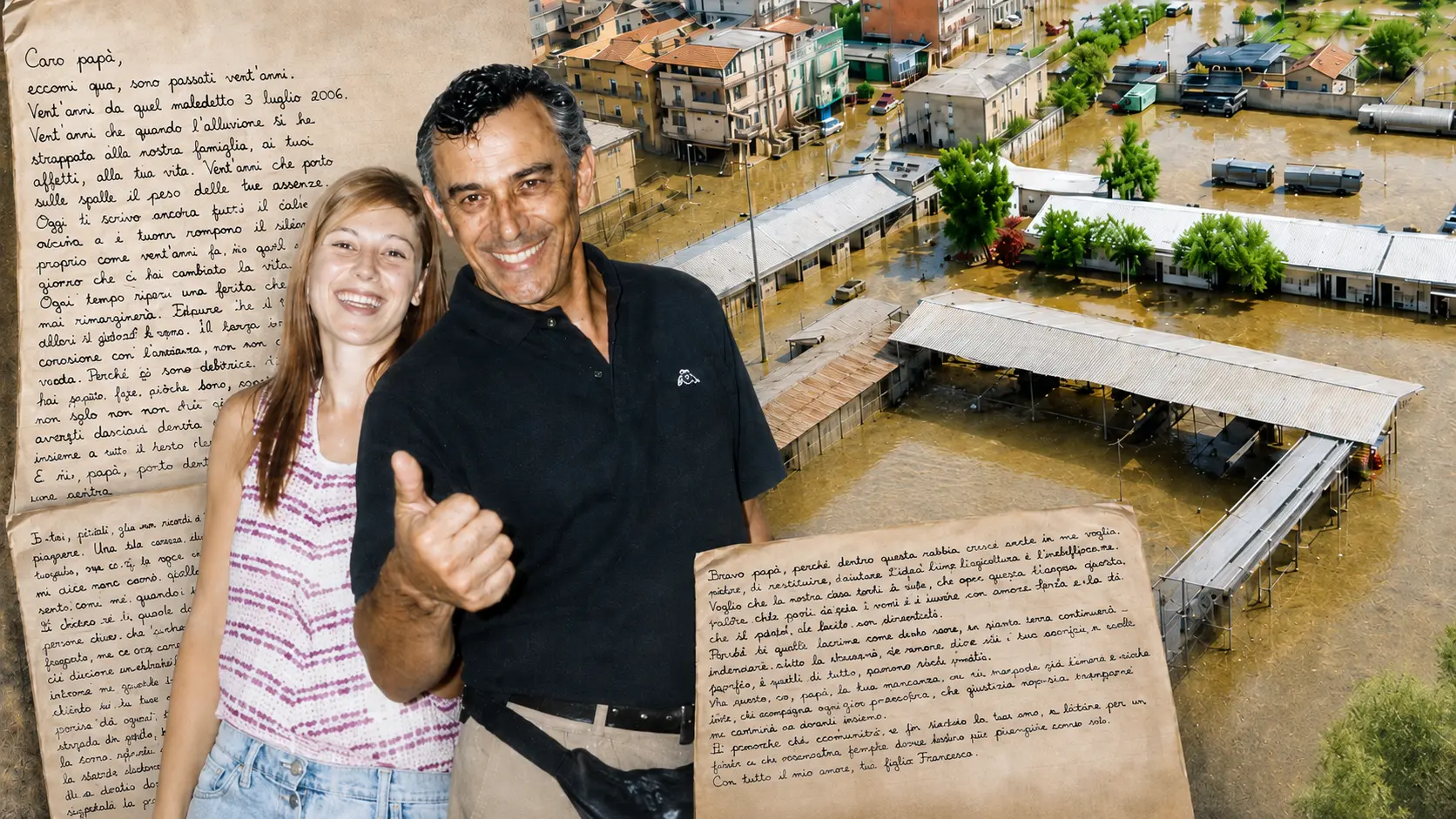 «Caro papà, 20 anni senza di te ma il dolore non va via»: la lettera della figlia di Nicola De Pascale morto nell’alluvione di Vibo\n