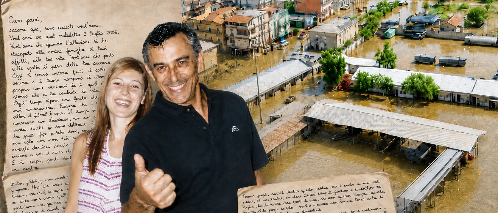 «Caro papà, 20 anni senza di te ma il dolore non va via»: la lettera della figlia di Nicola De Pascale morto nell’alluvione di Vibo\n