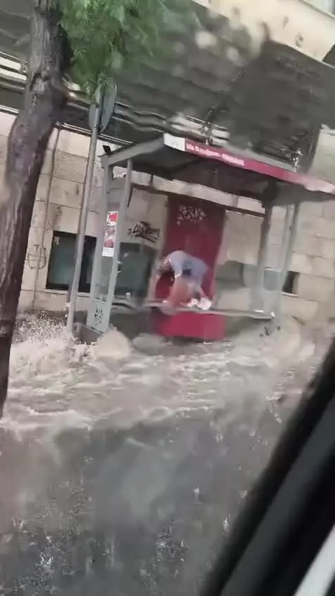 È arrivato il maltempo, nubifragio a Reggio Calabria