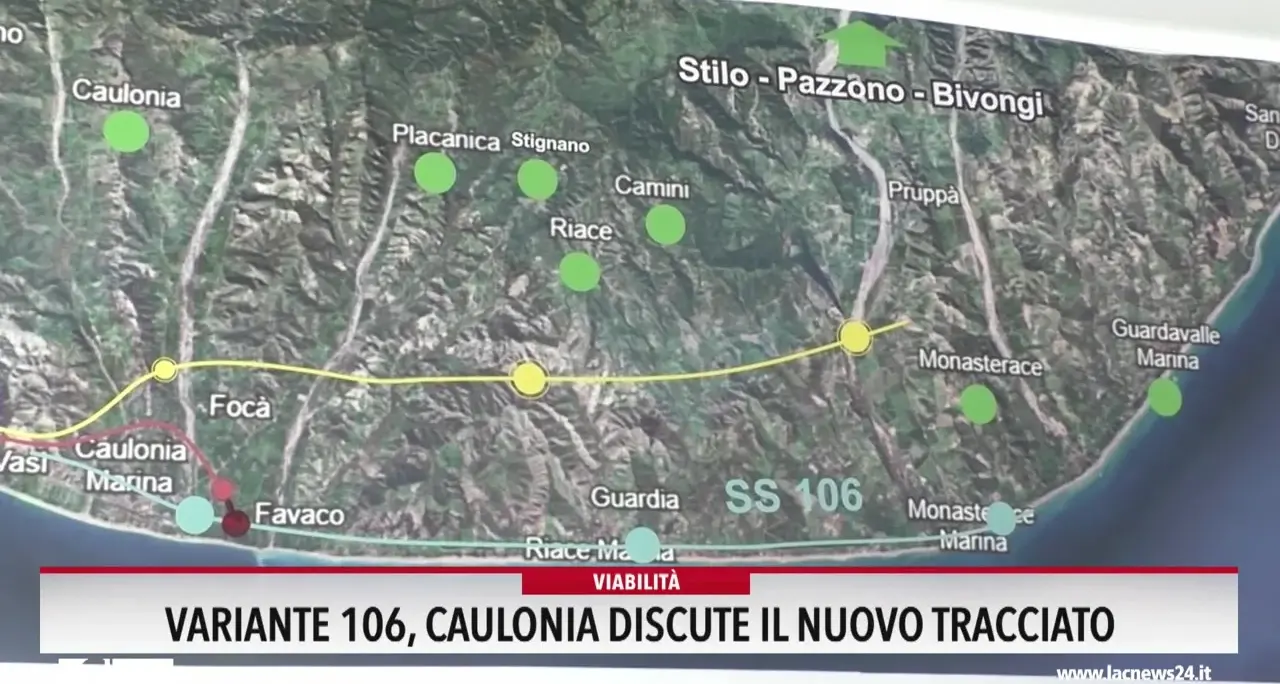 Variante 106,  Caulonia discute il nuovo tracciato